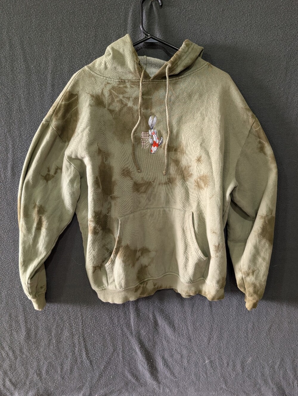 Tie Dye Koi Fish Hoodie - Size M